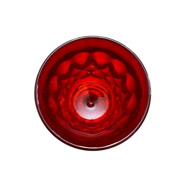 Vintage Noritake Perspective Amberina Wine Glass Goblet 4 7/8" Cadmium UV Glow - Picture 2 of 4